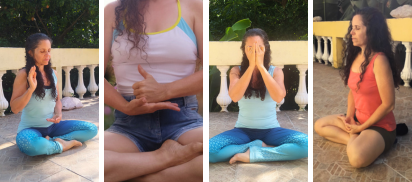 Meditação com mudrás e banho sonoro com Adriana Almeida na Vila Encantada, em Crato, Ceará