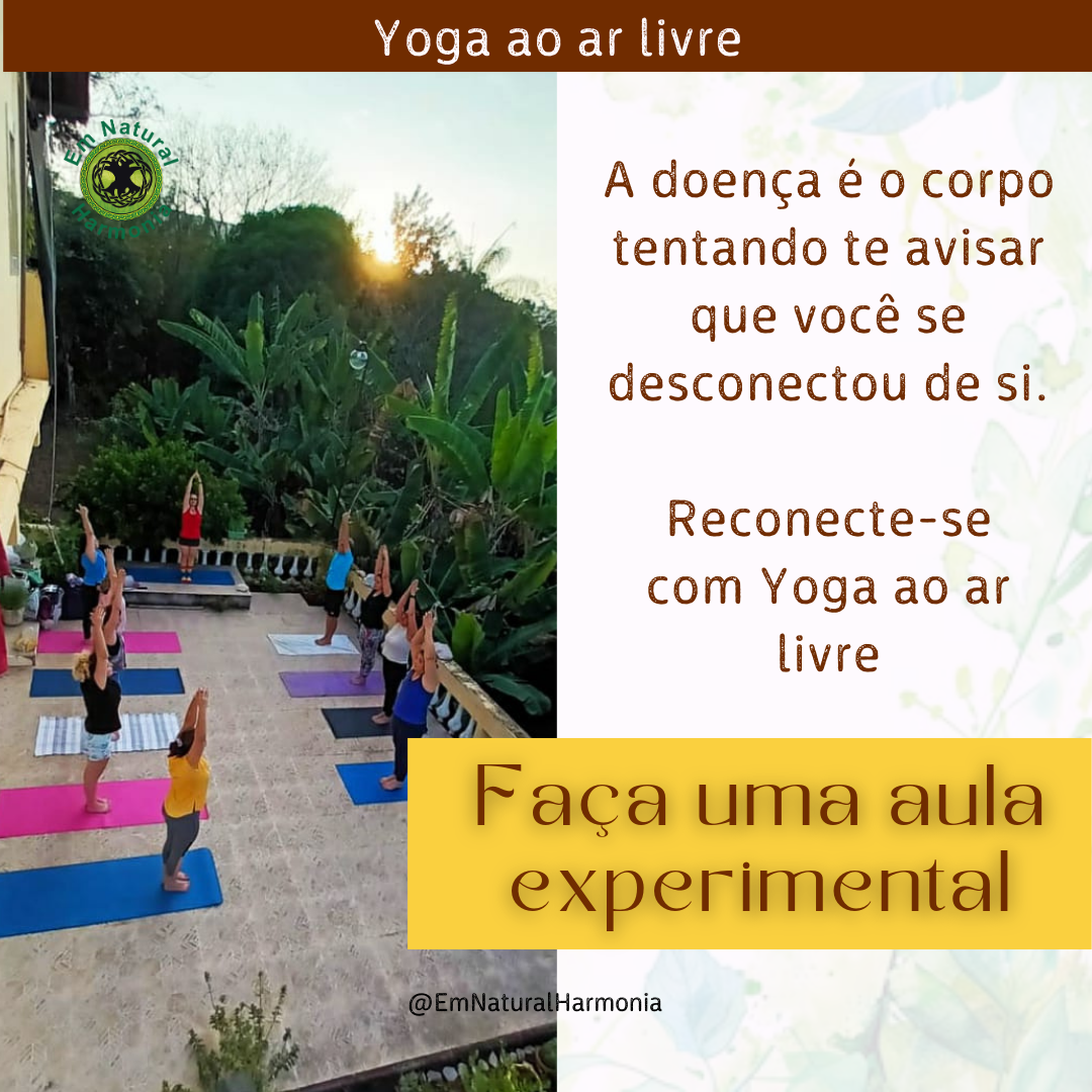 Yoga ao ar livre com Adriana Almeida na Vila Encantada, bairro Novo Lameiro, em Crato - Projeto Em Natural Harmonia
